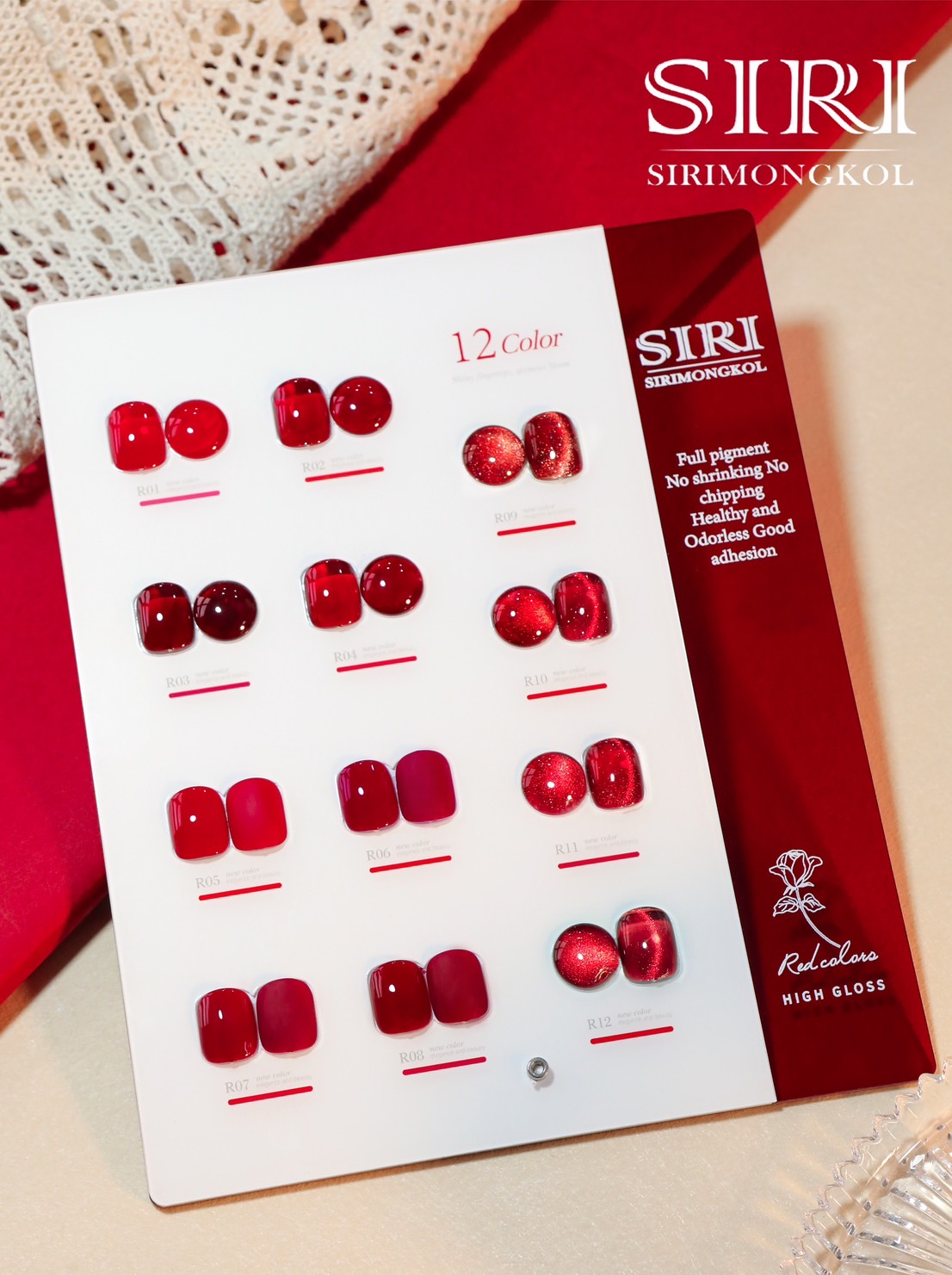 #เล็บแดง#เล็บเจลสีแดง #rednails #rednailpolish #nailart #naildesign #เล็บสวย #ทำเล็บ